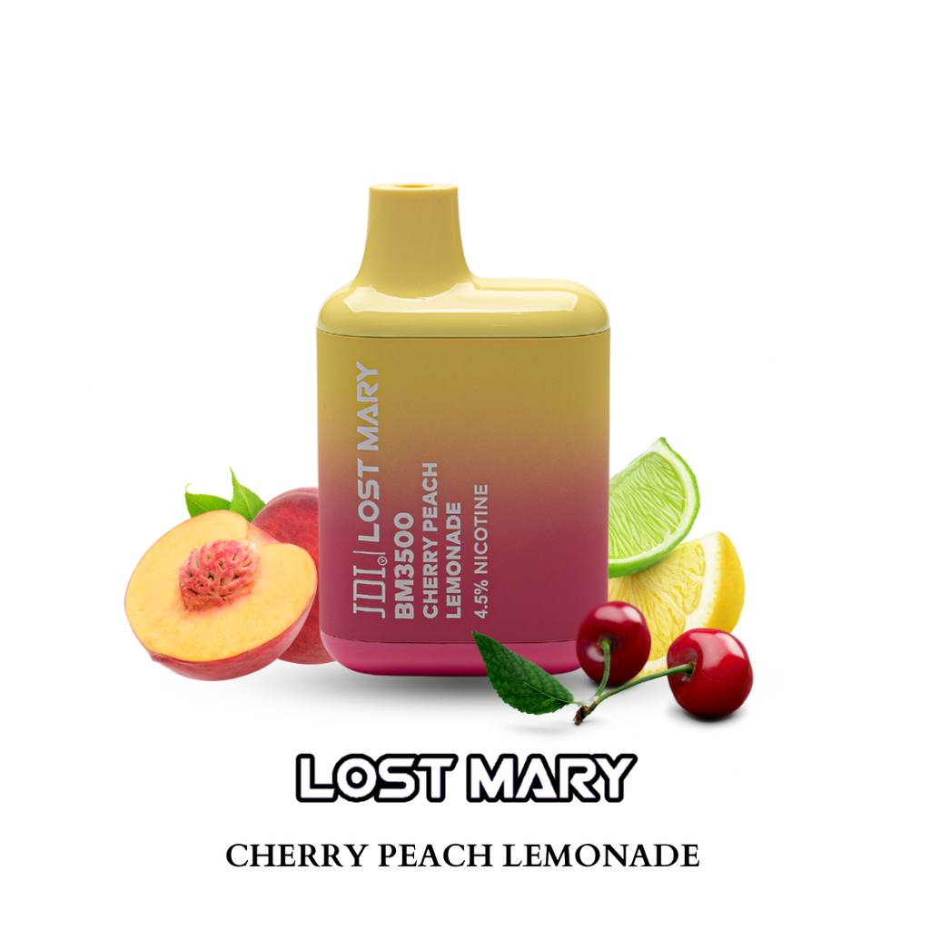 JDI LOST MARY BM-3500PUFF-45MG-CHERRY PEACH LEMONADE