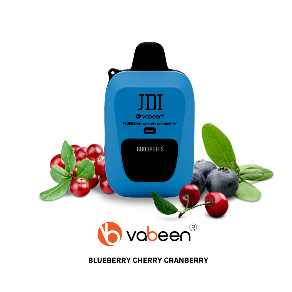 JDI VABEEN 6000 20MG , BLUEBERRY CHERRY CRANBERY