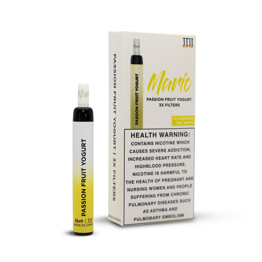 JDI MARIO-500PUFF-30MG-PASSION FRUIT YOGURT