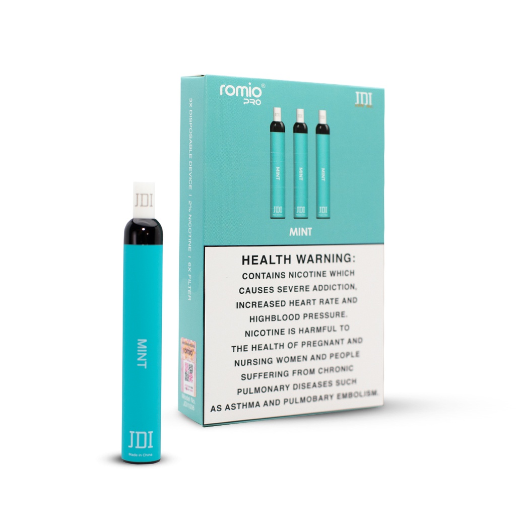 JDI ROMIO PRO-500PUFF-20MG-MINT