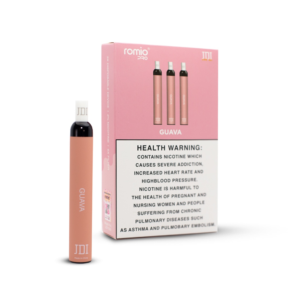 JDI ROMIO PRO-500PUFF-20MG-GUAVA