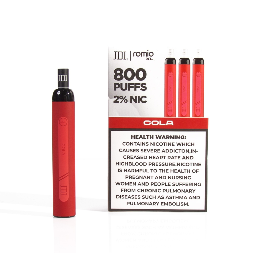 JDI ROMIO XL 800PUFF 2.0%NIC - COLA