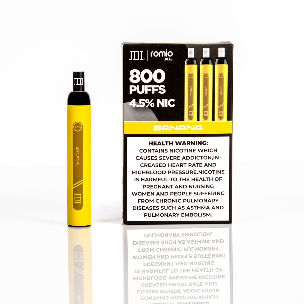 JDI ROMIO XL 800PUFF 4.5%NIC - BANANA