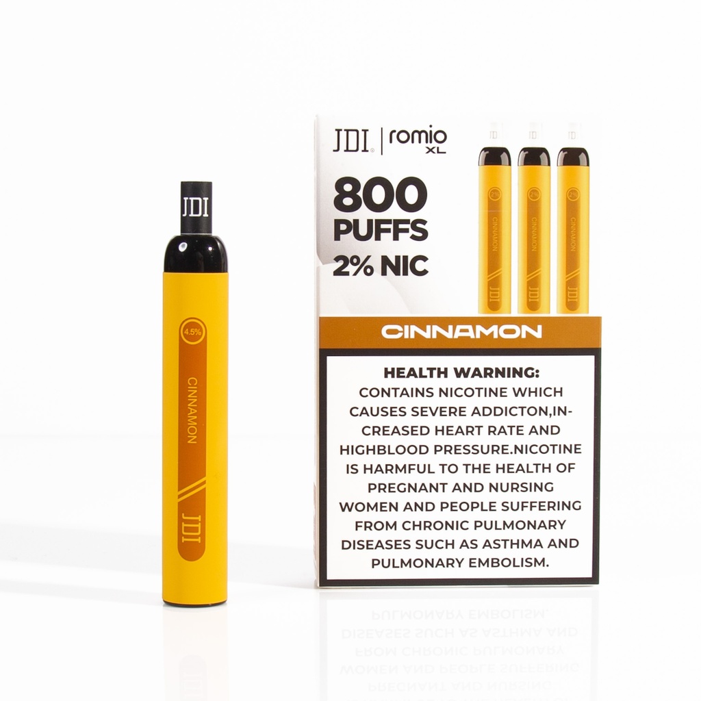 JDI ROMIO XL 800PUFF 2.0%NIC - CINNAMON