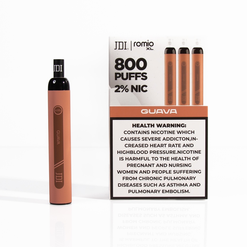 JDI ROMIO XL 800PUFF 2.0%NIC - GUAVA