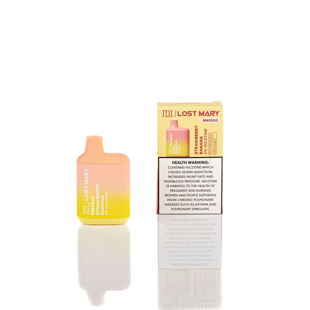 LOST MARY 20MG BM3500 - STRAWBERRY BANANA | Kuwait Vape Center